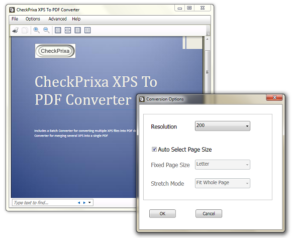 CheckPrixa XPS To PDF Converter 1.20
